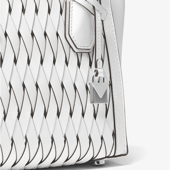 Michael Kors Mercer Studio Woven Leather Crossbody - Picture 4 of 6